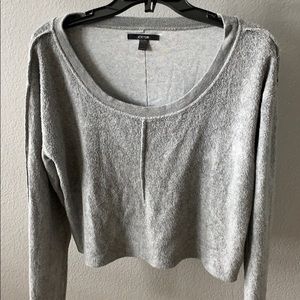 Joe’s Grey Fleece Crop Top EUC